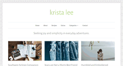 Desktop Screenshot of krista-lee.com